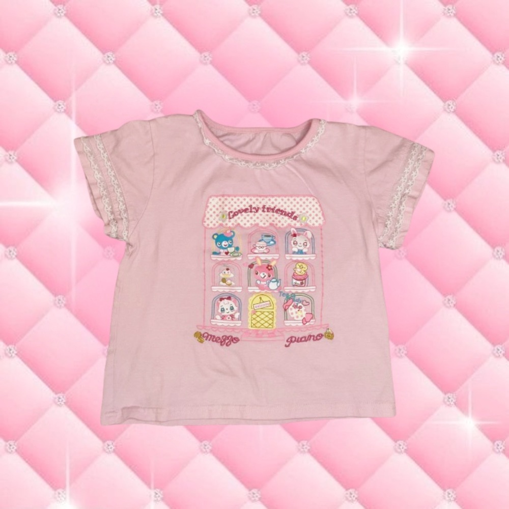 Kawaii pink kids tee 💗